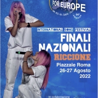 A Voice for Europe - Una voce per l’Europa, Italia il 26 agosto le semifinali e sabato 27 la finale a Riccione