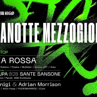 Capodanno Mezzanotte-Mezzogiorno al Bolgia - Bergamo: in console Marika Rossa, Piero Pirupa B2B Sante Sansone, Marco Dionigi & Adrian Morrison (Alter Ego) (…) 