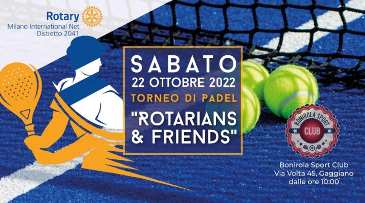   In campo per il cuore con il Rotary, il 22/10 un torneo di padel per cardioproteggere Milano