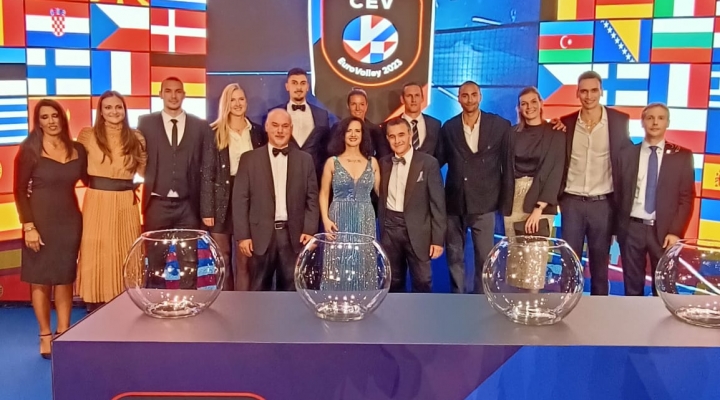 Olga De Maio soprano e Luca Lupoli tenore ospiti lirici al CEV EuroVolley 2023 I Drawing of Lots a Napoli