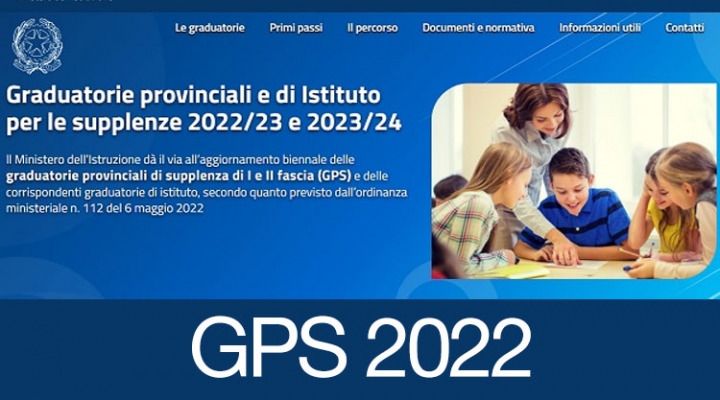 Aggiornamento Graduatorie GPS Dicembre 2022-Gennaio 2023