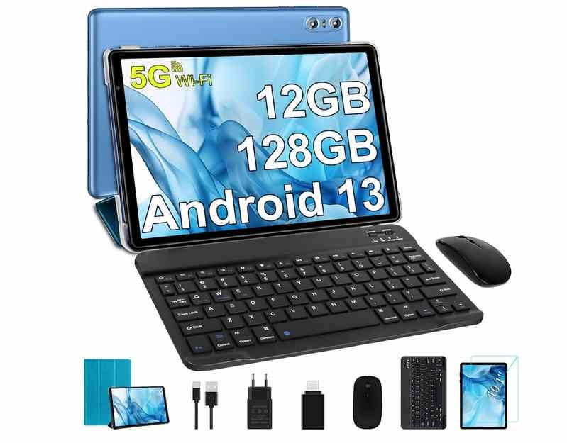 Tablet Android 12 con mouse, cover e tastiera in super offerta su