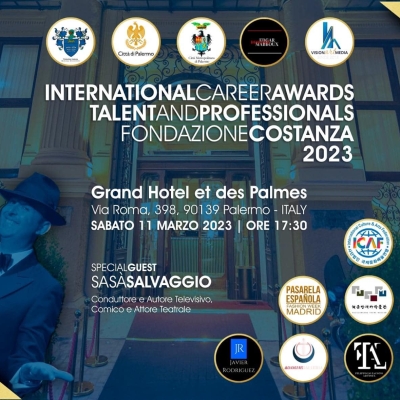 A Palermo l’International Career Awards a cura della Fondazione Costanza