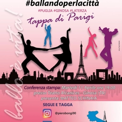 #BallandoPerLaCittà destinazione Parigi: la nuova mission di Piero Bongermino