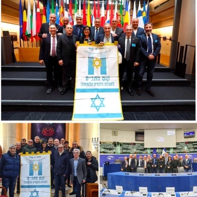 Gli amici della Brigata Ebraica’ in visita al Parlamento europeo di Strasburgo