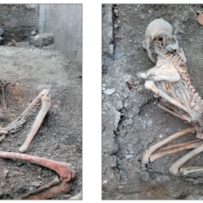 Pompei - Nuove vittime emergono dallo scavo dei Casti Amanti