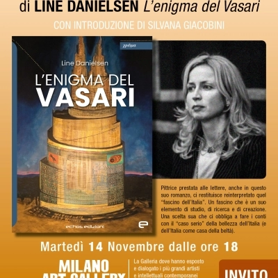 Salvo Nugnes, curatore d'arte presenta il libro “L'Enigma del Vasari” della scrittrice norvegese Line Danielsen