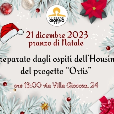 Un pranzo natalizio a cura degli ospiti dell’housing del progetto “Ortis” a Palermo 