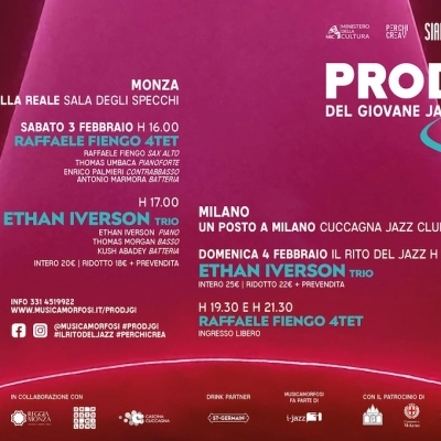 Sabato 3 e domenica 4 febbraio scatta a Monza e Milano “Prodjgi”, la rassegna dedicata ai giovani jazzisti italiani con un super ospite d’eccezione: il pianista e compositore americano Ethan Iverson 