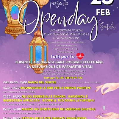 Anzio: Open Day Olistico Gratuito domenica 25 Febbraio