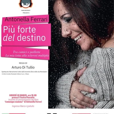 Antonella Ferrari a teatro con Più forte del destino a San Stino di Livenza (VE)