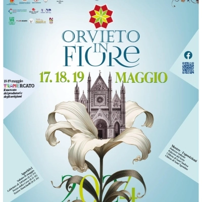 Ad Orvieto in Fiore il 17 e 18 maggio Aperitivo Floreale Wine - Street Food in collaborazione con la Strada dei Vini Etrusco Romana