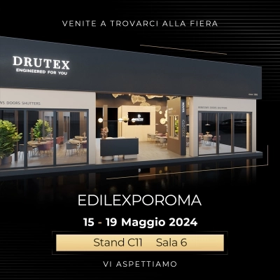 Drutex presenta la finestra di nuova generazione IGLO EDGE durante l'Edil Expo Roma 2024