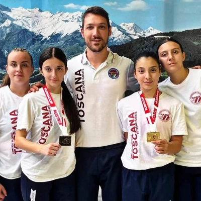 Un oro e un bronzo per l’Accademia Karate Casentino all’EuroCup in Austria 