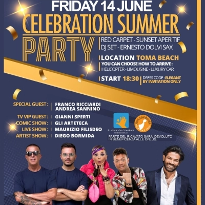 Celebration Summer Party: musica, cabaret e arte per una serata di beneficenza