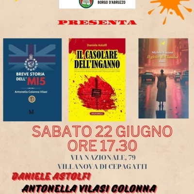 Presentazione libri di Daniele Astolfi, Antonella Colonna Vilasi e Michele Visconti 