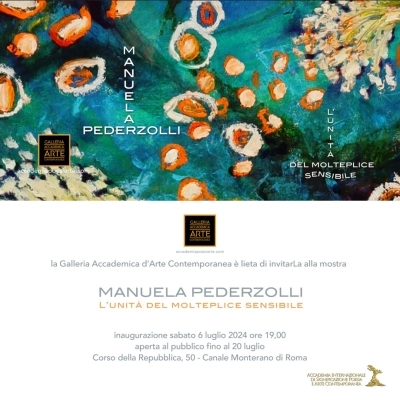 La Galleria Accademica presenta Manuela Pederzolli. L’unità del molteplice sensibile.