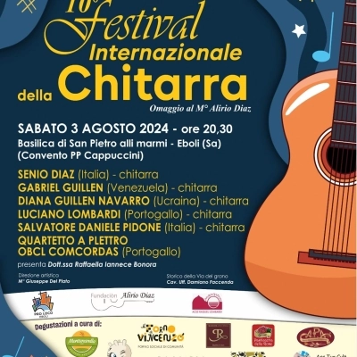 La Pro Loco Eboli collabora al 10^ Festival Internazionale della Chitarra.