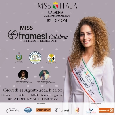 Belvedere Marittimo ospiterà la 32° tappa di Miss Italia Calabria