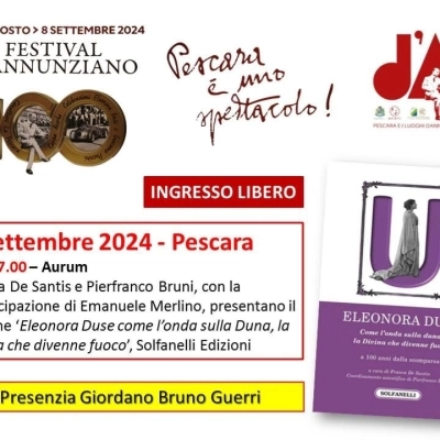 Centenario Duse: Undulna al Pescara Festival Dannunziano 2024