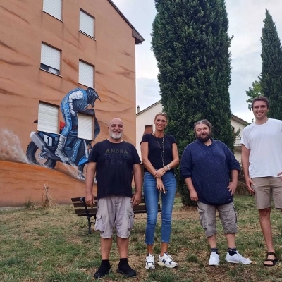 Due murales nelle case popolari di Castiglion Fiorentino e Sansepolcro