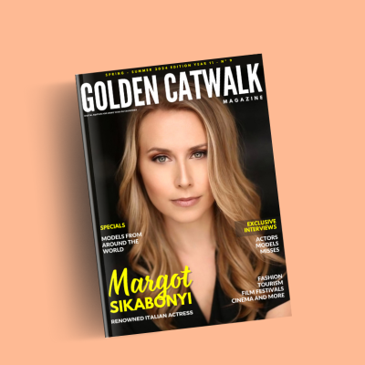 L'attrice italiana Margot Sikabonyi è la copertina della rivista internazionale Golden Catwalk Magazine edizione estiva 2024