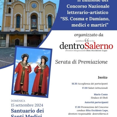 Al Santuario SS. Cosma e Damiano prosegue la stagione concertistica, accanto alla premiazione del concorso nazionale letterario-artistico.