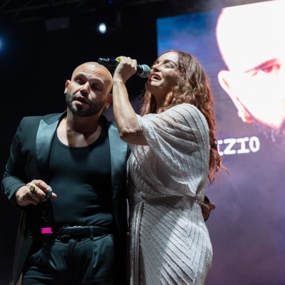 Fabrizio Borghese e  Valentina Stella in featuring incantano la grande notte del Giubileo della Musica 2024