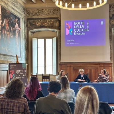 IL NUOVO LOGO PER LA NOTTE DELLA CULTURA BRESCIA 2024