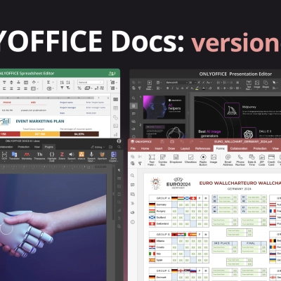 ONLYOFFICE Docs 8.2: editing collaborativo di PDF, interfaccia rinnovata, prestazioni ottimizzate, RTL nei fogli e altro ancora