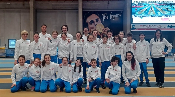 L’Alga Atletica Arezzo ha aperto il 2023 al Meeting Nazionale di Ancona