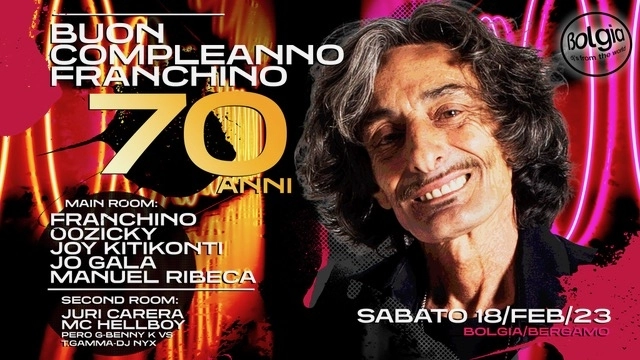  18/02 Buon Compleanno Franchino - 70 anni fa scatenare Bolgia - Bergamo 