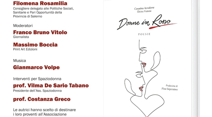 Salerno. Presentazione del libro “Donne in rosso” di Cesarina Ansalone ed Elvira Venosi.
