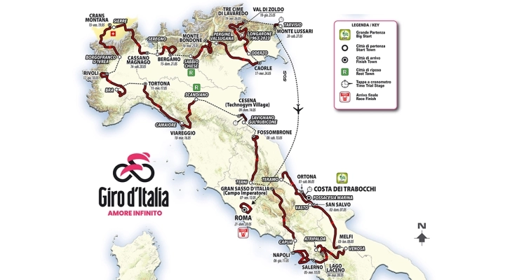 Breve guida al Giro d'Italia 2023