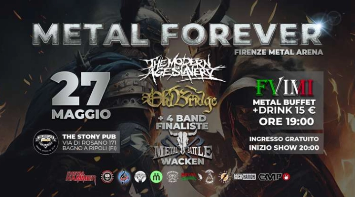 Firenze Metal, line up dell'evento del 27 maggio