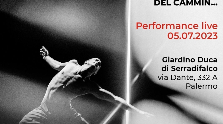 “Nel mezzo del cammin…” a Palermo performance dell’artista Claudio Cangialosi. Un evento in esterna del “Centro d’arte Raffaello” a cura del critico Giuseppe Carli