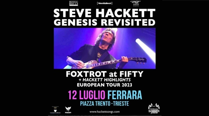 12/7 Steve Hackett al Ferrara Summer Festival