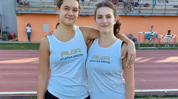 Due ragazze dell’Alga Atletica Arezzo in pista ai Campionati Italiani Cadetti