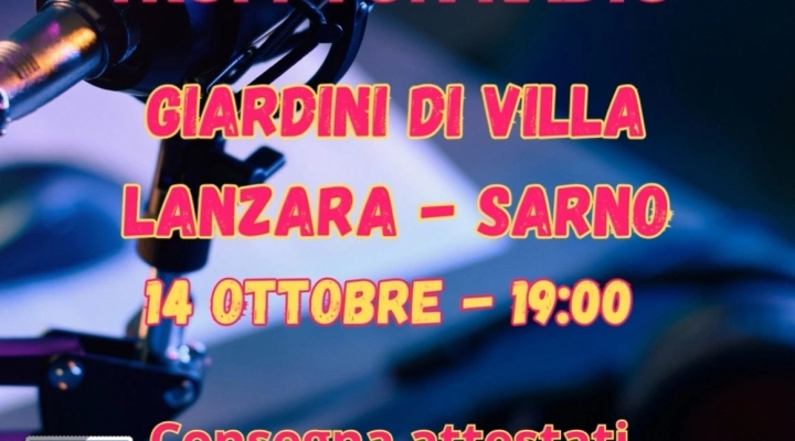 LA RADIO PER I GIOVANI FATTA DAI GIOVANI: IL 14 OTTOBRE A VILLA LANZARA A SARNO L'APERITIVO MUSICALE DI TROPP FUN RADIO