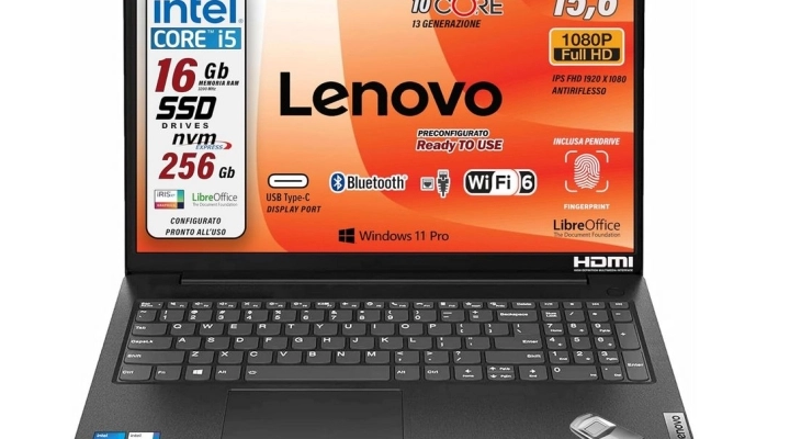 Notebook Lenovo i5 13Gen con NVMe: Velocità Superiori