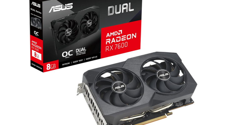 ASUS DUAL AMD Radeon RX 7600 V2 OC Edition 8 GB GDDR6 Scheda Grafica