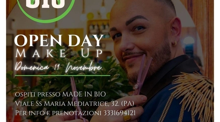 A Palermo make up day con Roberto Faraone negli spazi di “Made in bio”