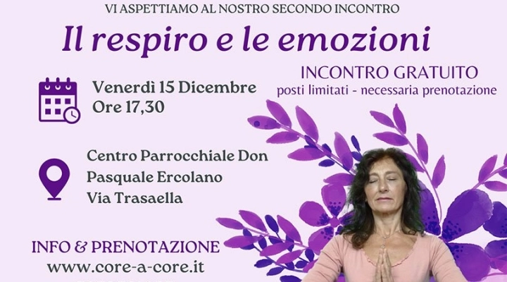 CORE A CORE® Invita a Esplorare il Potere del Respiro e delle Emozioni nel Secondo Incontro della Rassegna