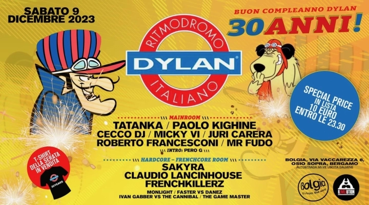 Happy Birthday Dylan 30 Years fa ballare Bolgia - Bergamo 