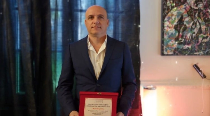 Il Premio di Giornalismo Mino Saetta Antinoro 2023 consegnato al giornalista Marcello Strano 