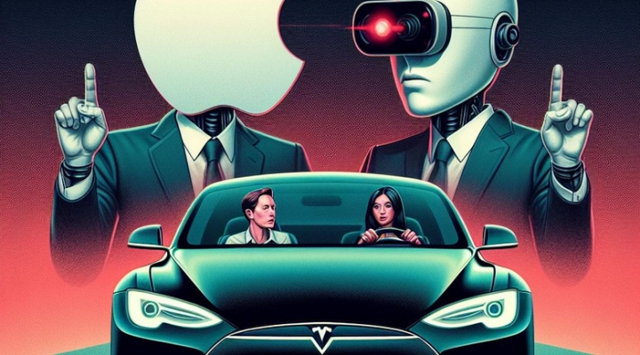 Tesla e Apple Vision Pro: la controversia sulla guida autonoma