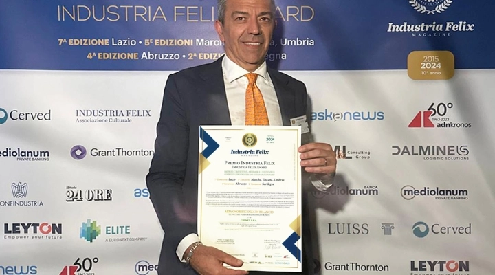 La Chimet insignita del premio Industria Felix