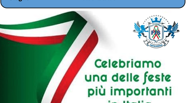 FEDITALIASERVIZI - Auguri Italia, buona Festa della Repubblica