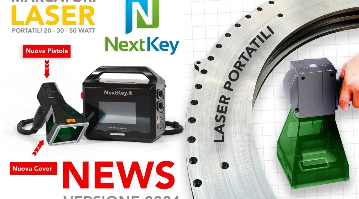 il Marcatore laser portatile di NextKey srl per le officine meccaniche