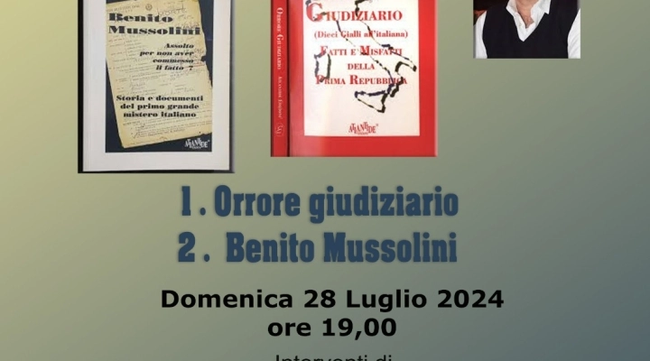 A Pianopoli (CZ) la presentazione dei libri dell’attore, regista e scrittore Felice Maria Corticchia